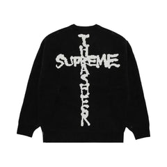 Supreme X Thrasher Sweater Black/White