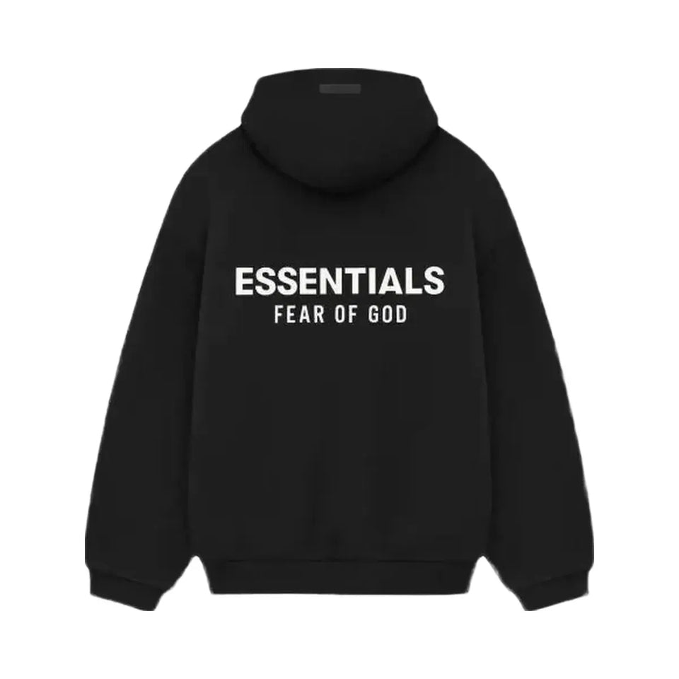 Essentials Fear Of God Essentials Fleece Hoodie Fw24 Black