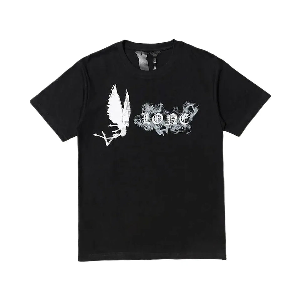 Vlone Pop Smoke Angel T-Shirt Black/White