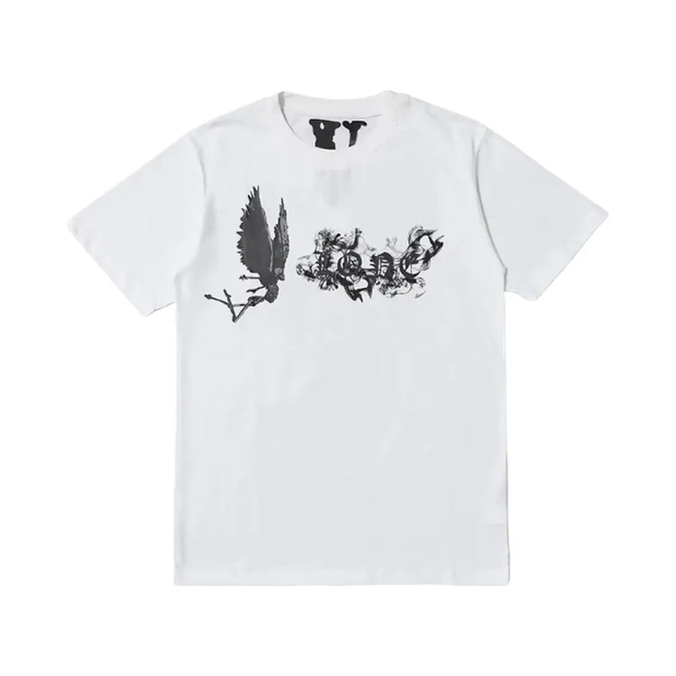 Vlone Pop Smoke Angel T-Shirt White/Black
