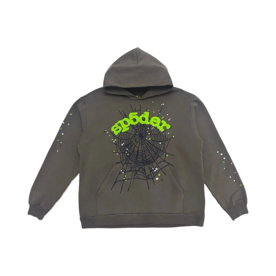 SP5DER Wait Web Hoodie Slate Grey