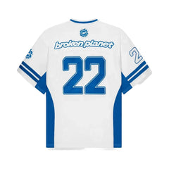 Broken Planet Football Jersey Broken Planet White Blue