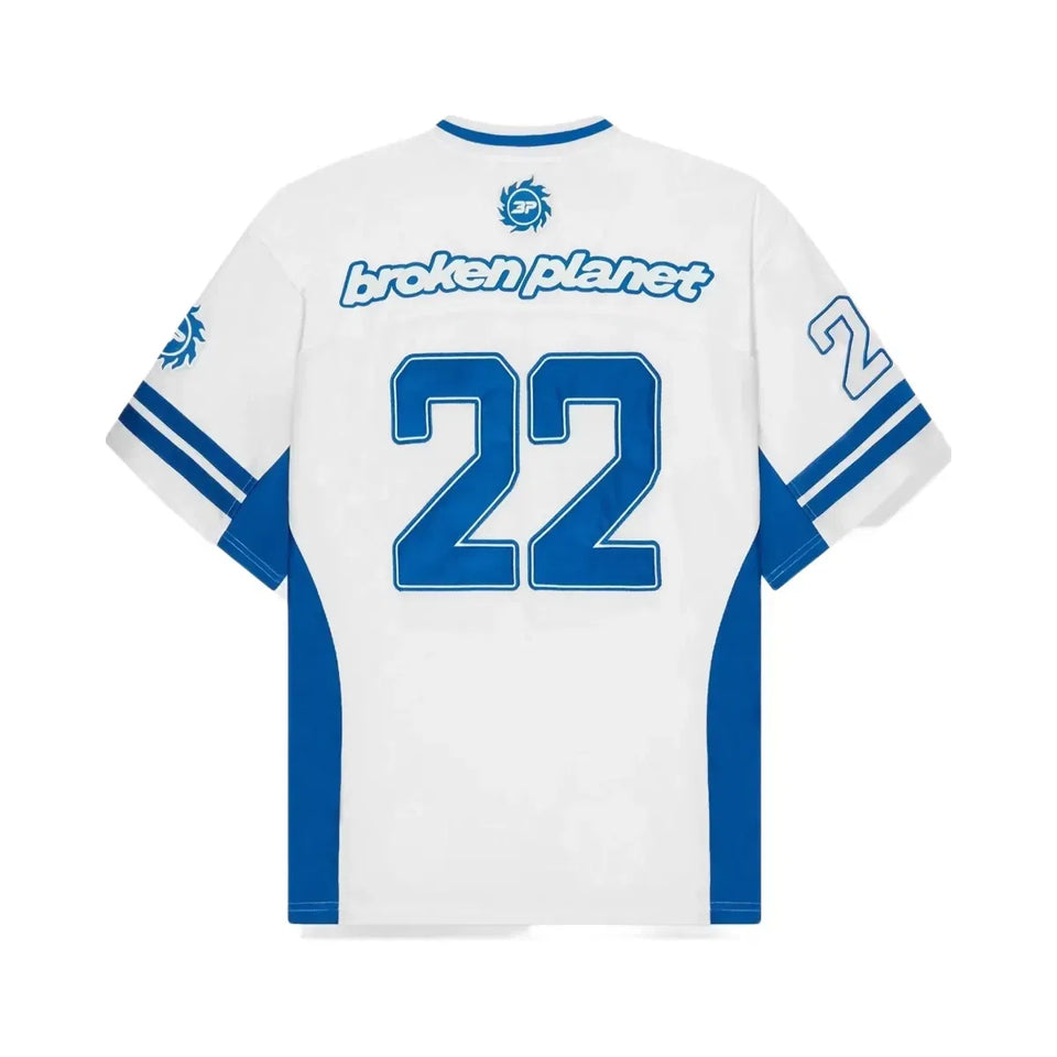 Broken Planet Football Jersey Broken Planet White Blue