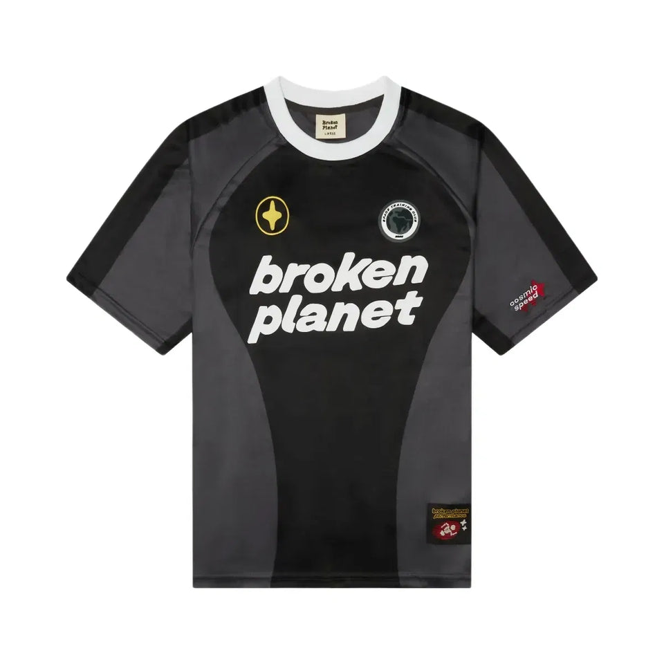 Broken Planet Football Jerseyblack Grey