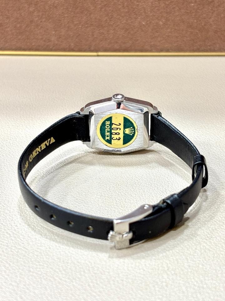 Rolex | Orchid | 2683 | Steel | 22 mm | Leather | Silver | Manual winding