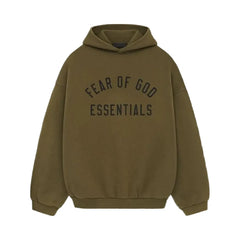 Essentials Fear Of God Essentials Fleece Hoodie Olive