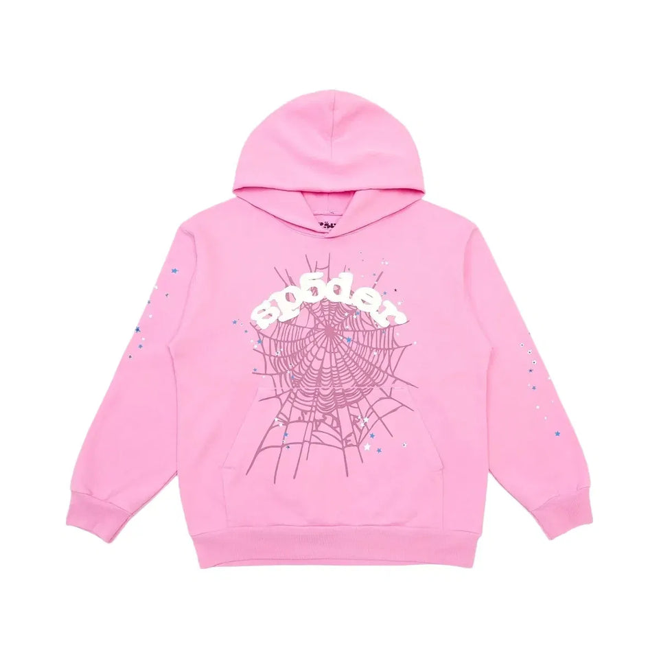 SP5DER Og Web Hoodie Pink
