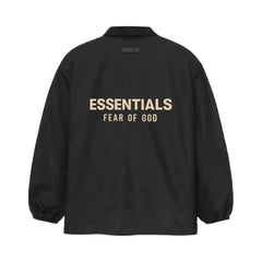 Essentials Fear Of God Essentials Coaches Jacket Jet Black Fw23