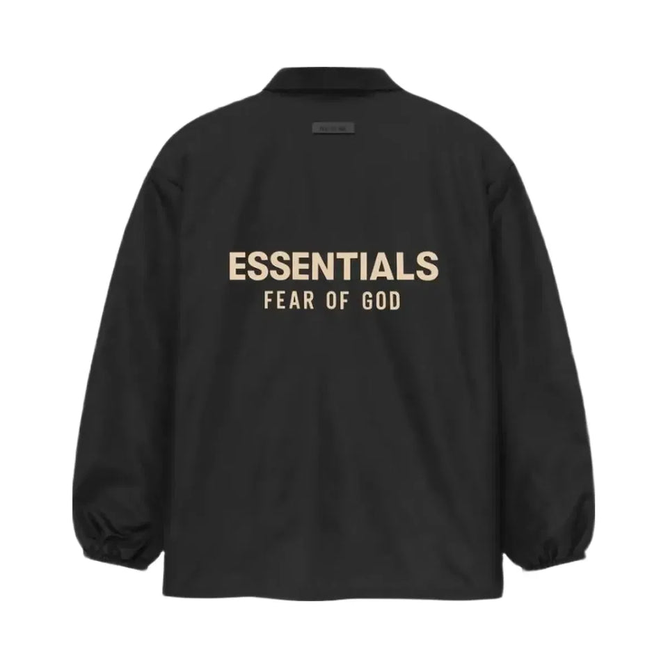 Essentials Fear Of God Essentials Coaches Jacket Jet Black Fw23