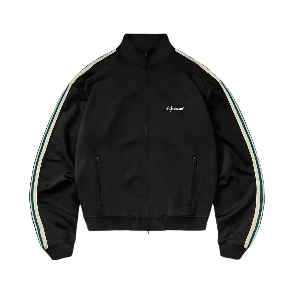 Represent Taped Track Jacket Jet Black