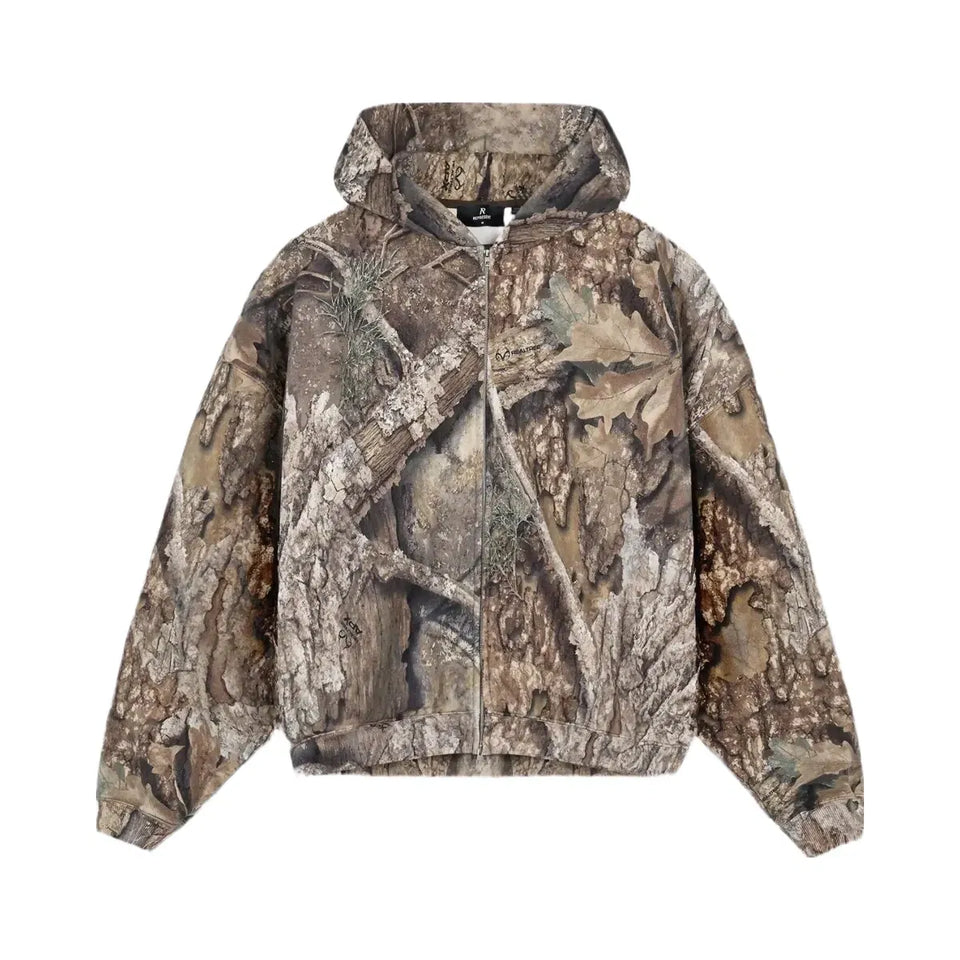 Represent Real Tree Zip Up Camo Hoodie Camo