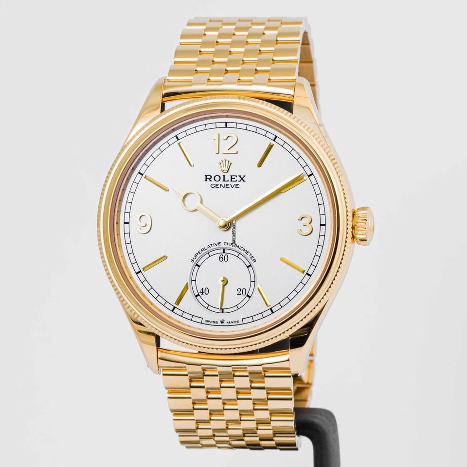 Rolex | 1908 | 52508 | Yellow gold | 39 mm | Yellow gold | White | Automatic