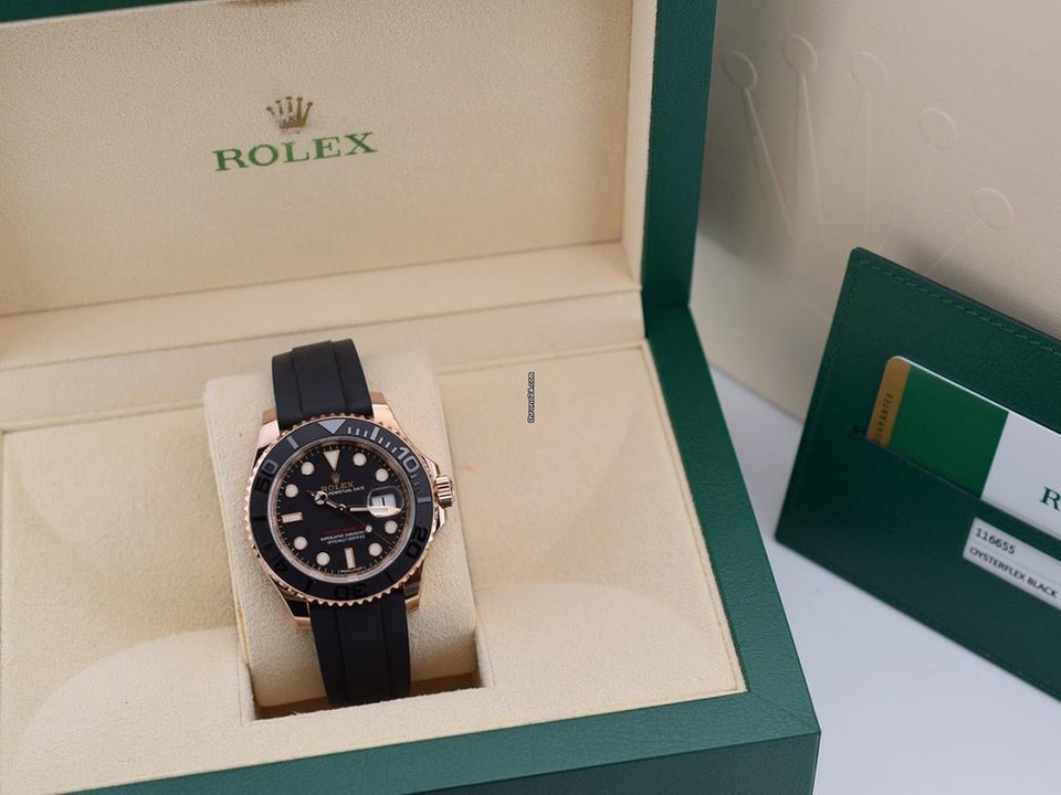 Rolex | Yacht-Master | 116655 | Rose gold | 40 mm | Black | Automatic