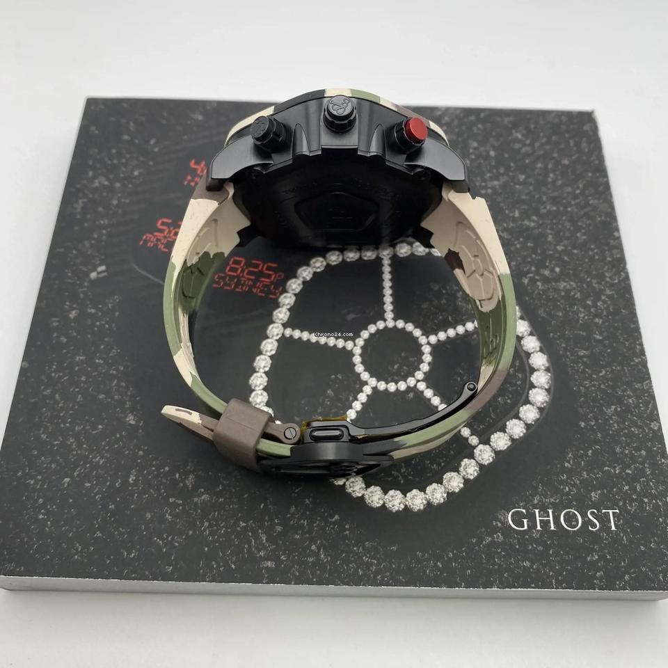 Jacob & Co.. Ghost Carbon Bezel Camouflage Quartz Mens Watch GH100.11.NS.PC.ANO4 D