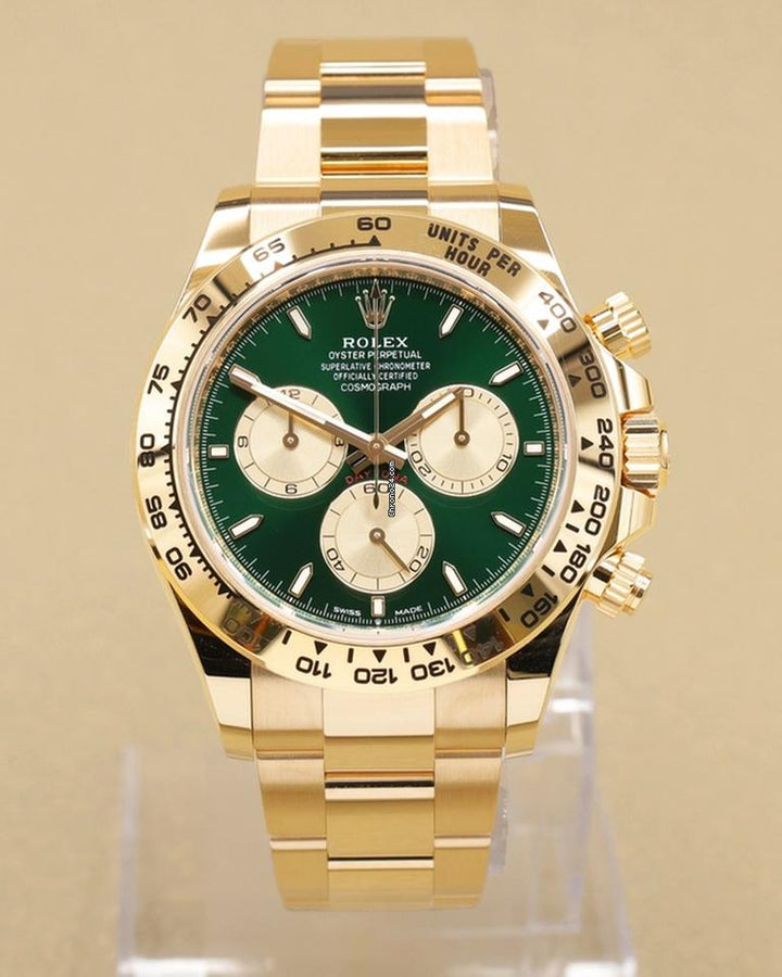 Rolex Daytona2026 Bright Green and Golden Dial on Oyster 126508
