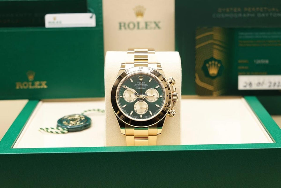 Rolex Daytona2026 Bright Green and Golden Dial on Oyster 126508