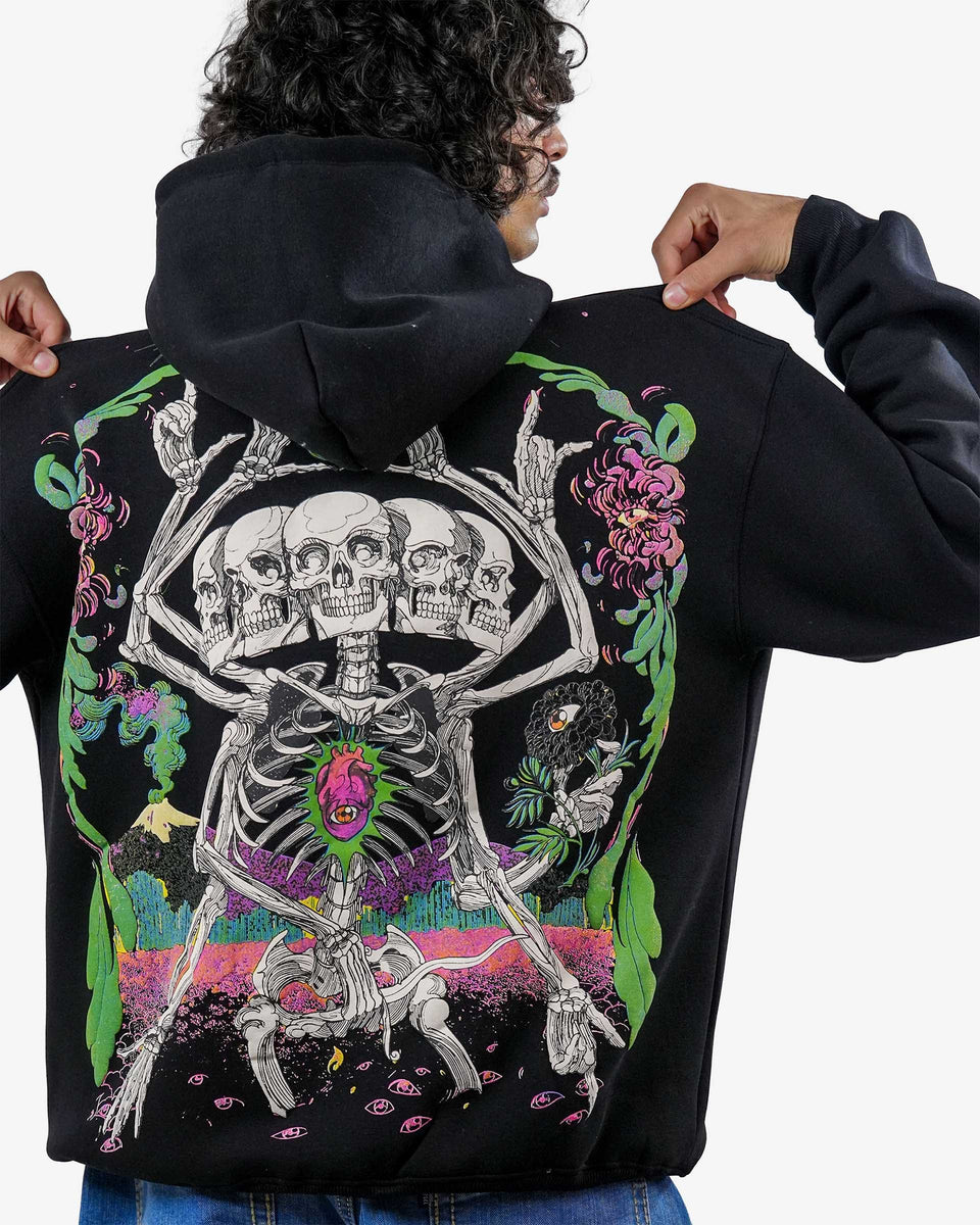 Hypnosis - Black Oversized Hoodie