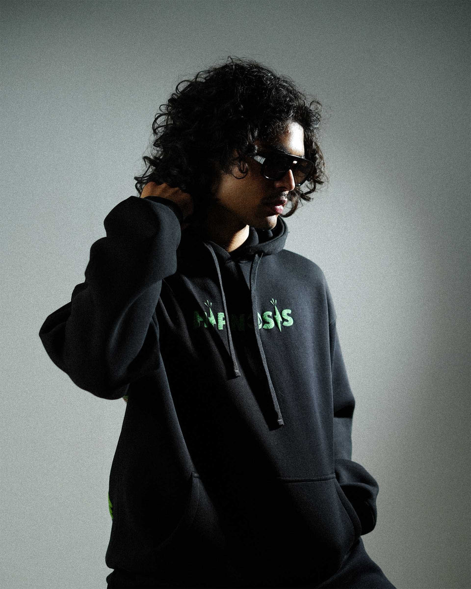Hypnosis - Black Oversized Hoodie