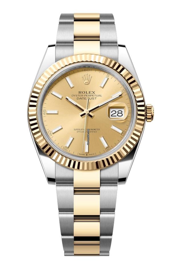 Rolex | Datejust | 126333 | Steel | 41 mm | Yellow gold | Champagne | Automatic