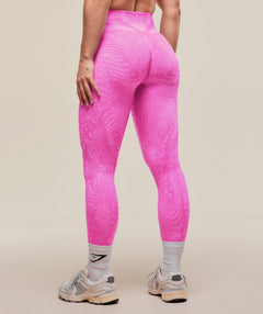 Gymshark Adapt Animal X Whitney Seamless Leggings - Sour Pink/Vibrant Pink