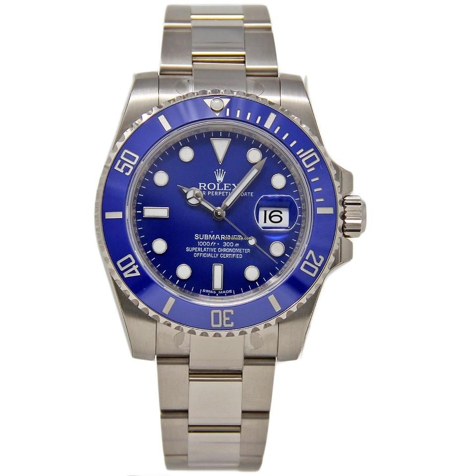 Rolex | Submariner | 116619 | White gold | 40 mm | White gold | Blue | Automatic