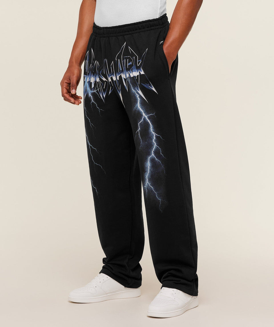 Gymshark Eagle Band Style Graphic Straight Leg Pant - GS Black