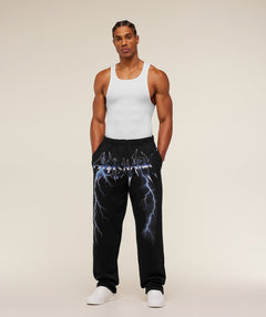 Gymshark Eagle Band Style Graphic Straight Leg Pant - GS Black