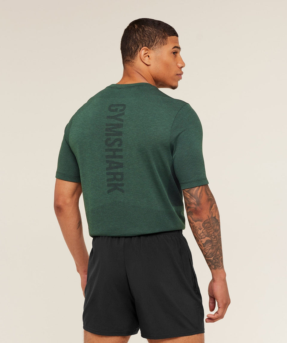 Gymshark Lightweight Seamless T-Shirt - GS Victory Green/ Marl