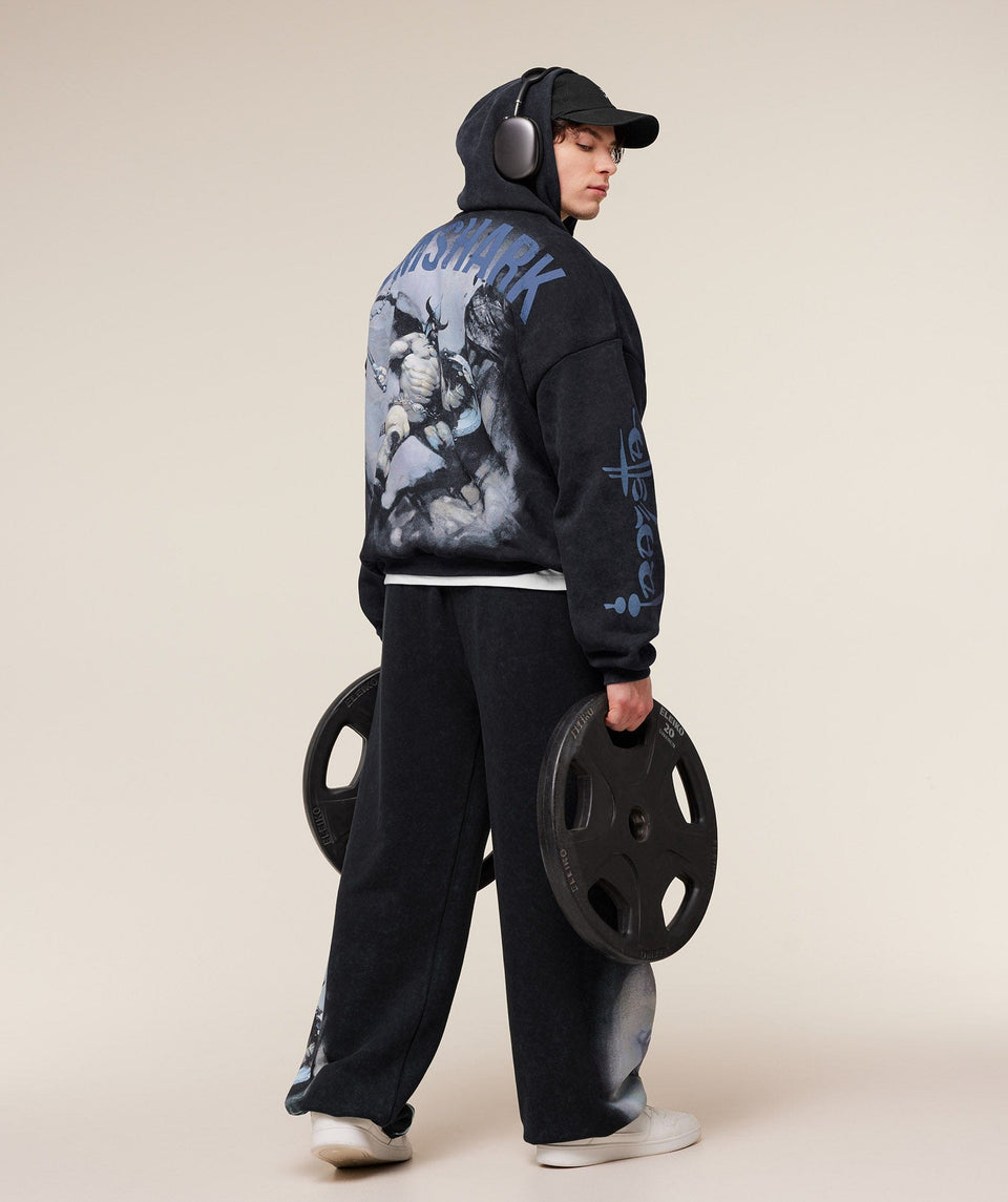 Gymshark Power x Frazetta Graphic Hoodie - Black