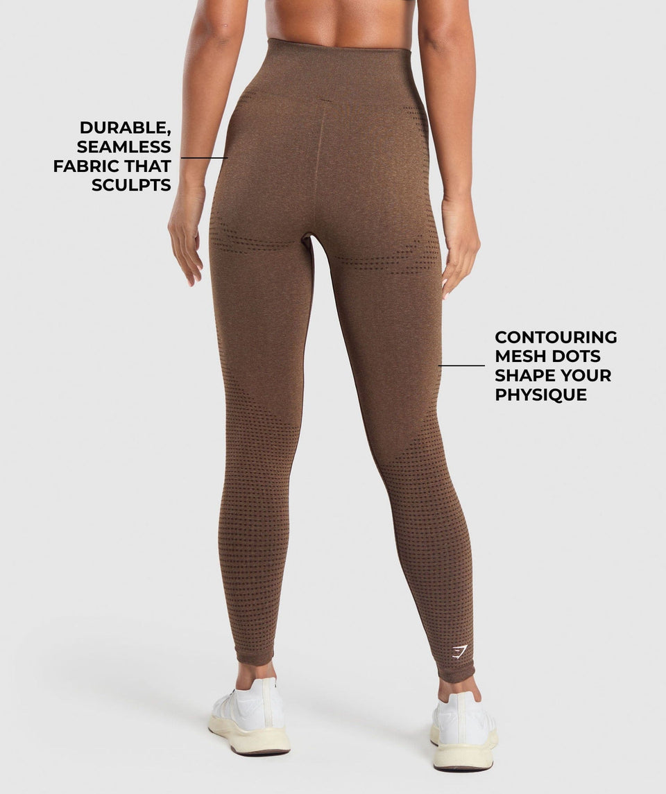 Women's Gymshark Vital Seamless 2.0 Leggings Espresso Marl