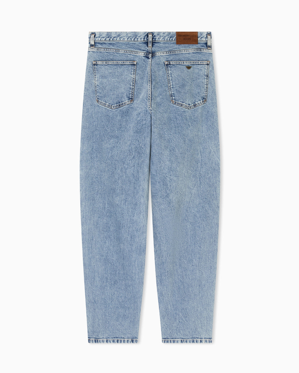 Emporio Armani Icon stretch-drill oval-leg jeans