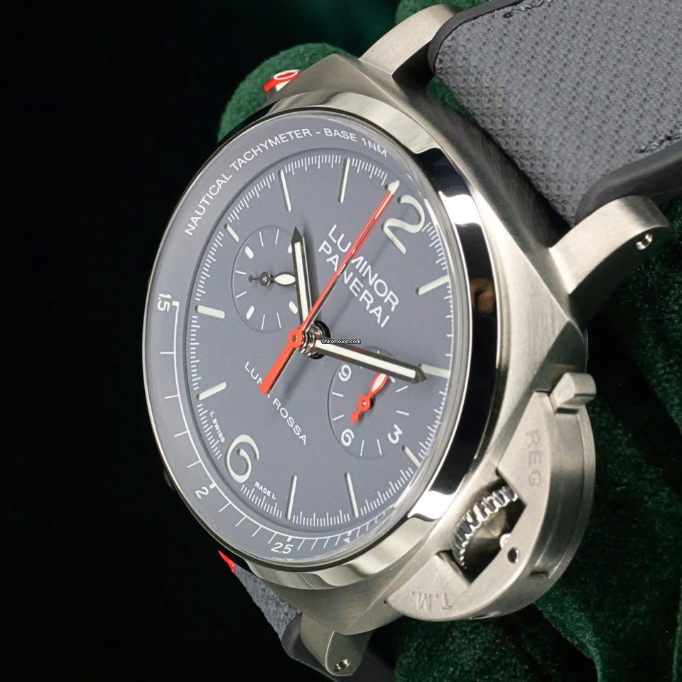 Panerai2025 NEW UNWORN Luminor Chrono Flyback “Luna Rossa Titanio” Ltd. Ed. FULL SET PAM01654
