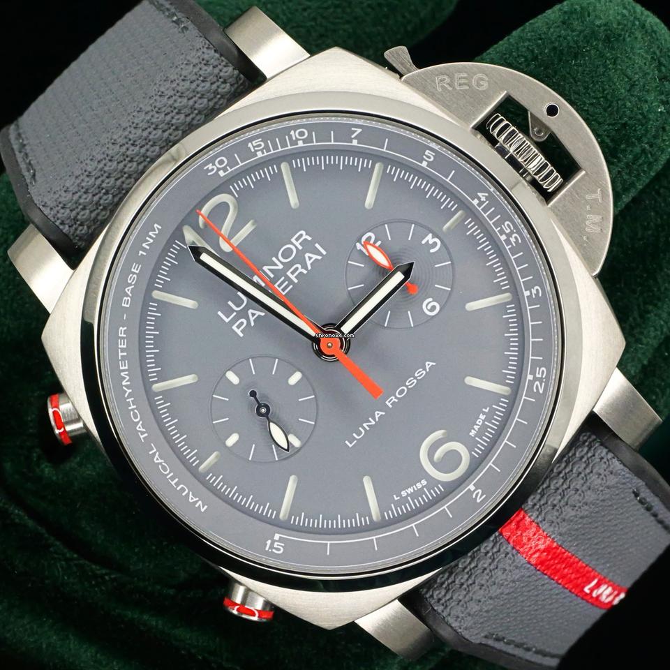 Panerai2025 NEW UNWORN Luminor Chrono Flyback “Luna Rossa Titanio” Ltd. Ed. FULL SET PAM01654