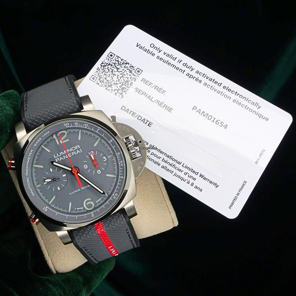Panerai2025 NEW UNWORN Luminor Chrono Flyback “Luna Rossa Titanio” Ltd. Ed. FULL SET PAM01654