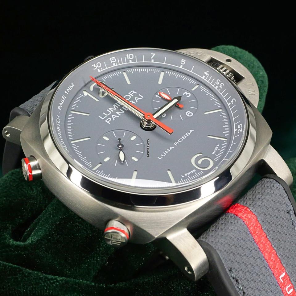 Panerai2025 NEW UNWORN Luminor Chrono Flyback “Luna Rossa Titanio” Ltd. Ed. FULL SET PAM01654
