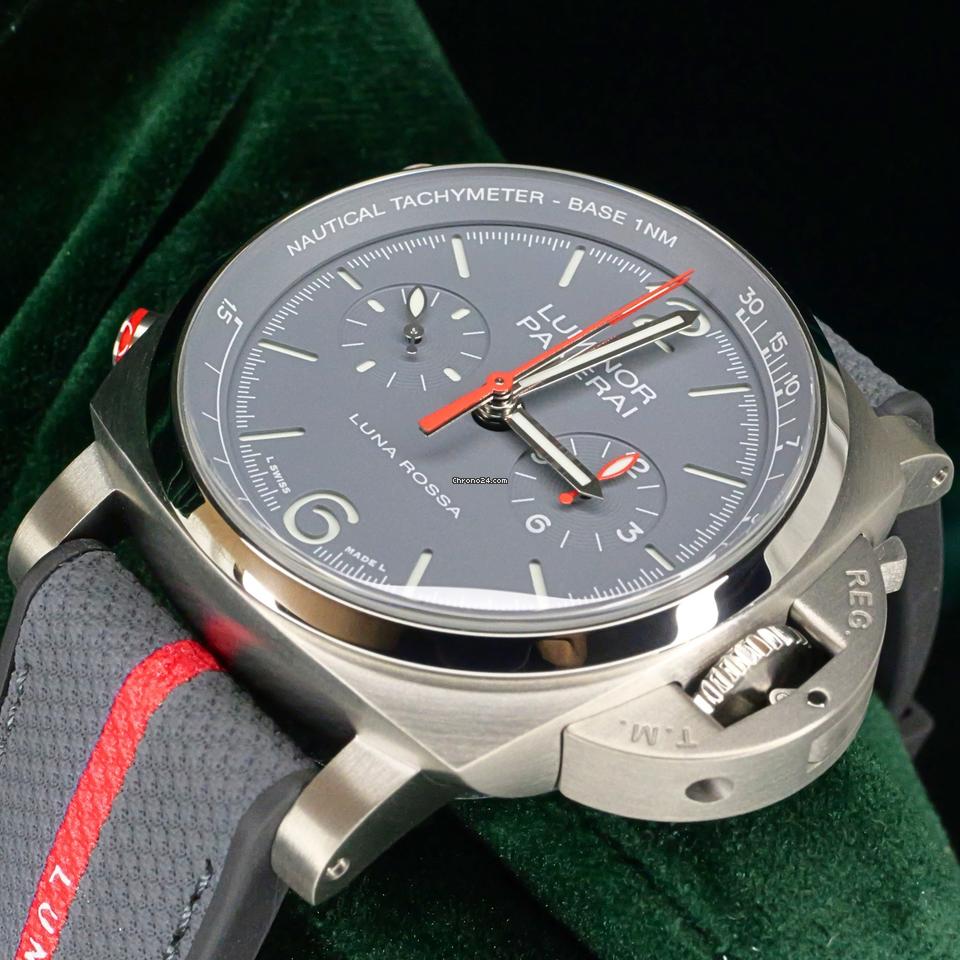 Panerai2025 NEW UNWORN Luminor Chrono Flyback “Luna Rossa Titanio” Ltd. Ed. FULL SET PAM01654