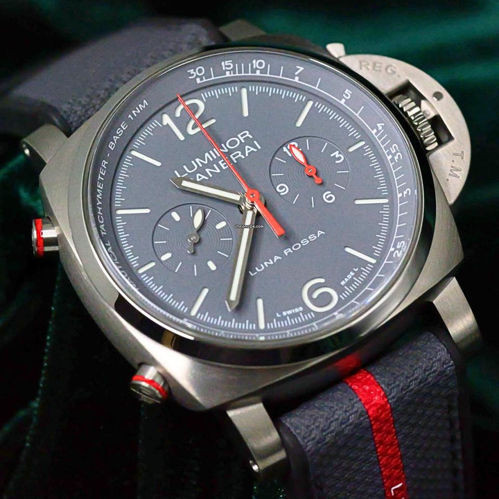 Panerai2025 NEW UNWORN Luminor Chrono Flyback “Luna Rossa Titanio” Ltd. Ed. FULL SET PAM01654
