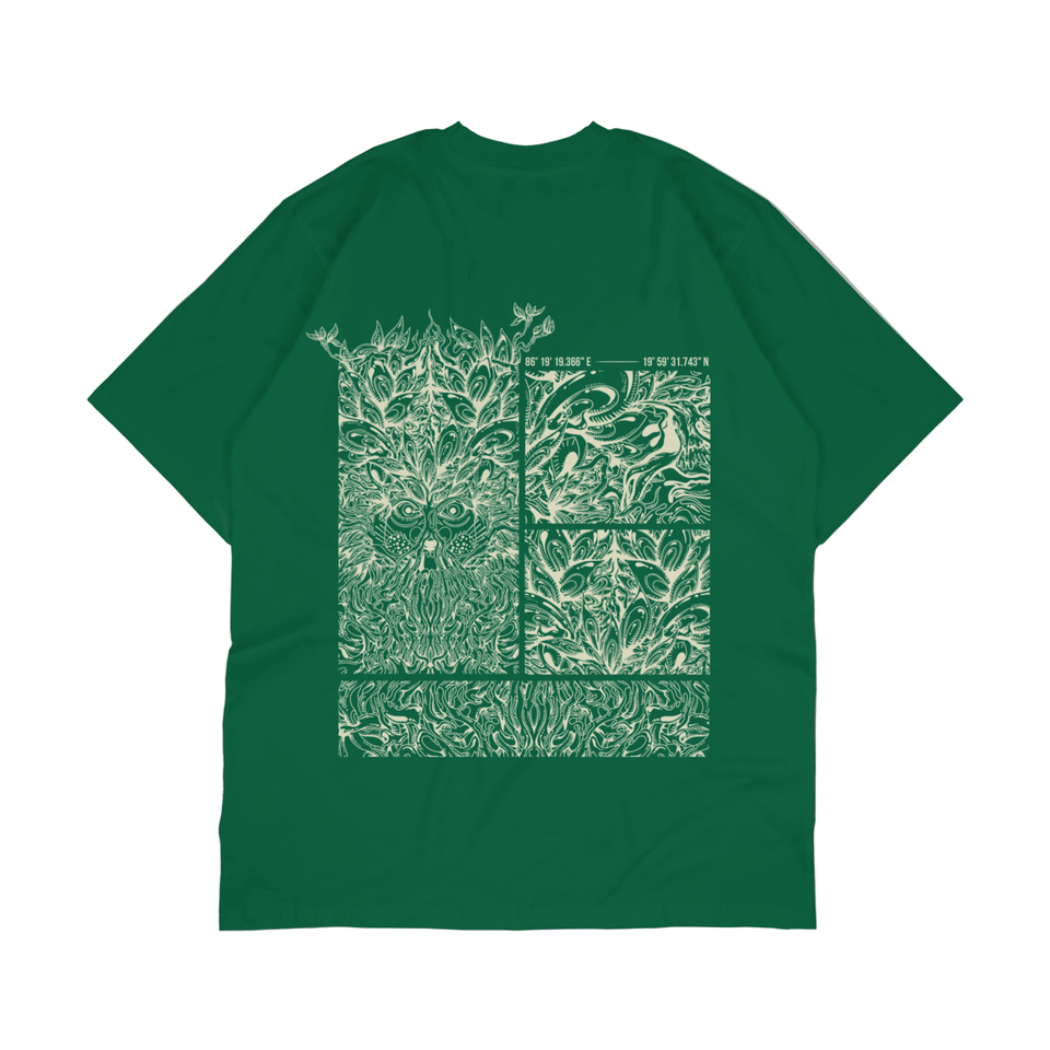 Green T-shirt | Thaely x Signature Packaged Drinking Water | Imagined by Santanu Hazarika
