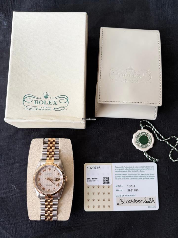 Rolex | Datejust | 16233 | Gold/Steel | 36 mm | Gold/Steel | Automatic