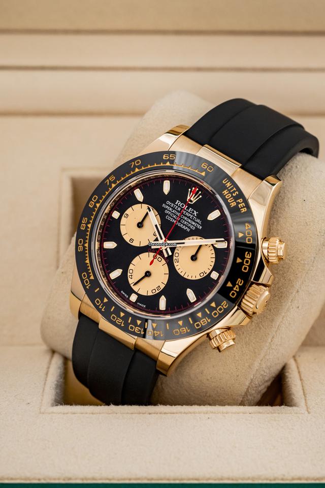 Rolex | Daytona | 116518LN | Yellow gold | 40 mm | Rubber | Black | Automatic