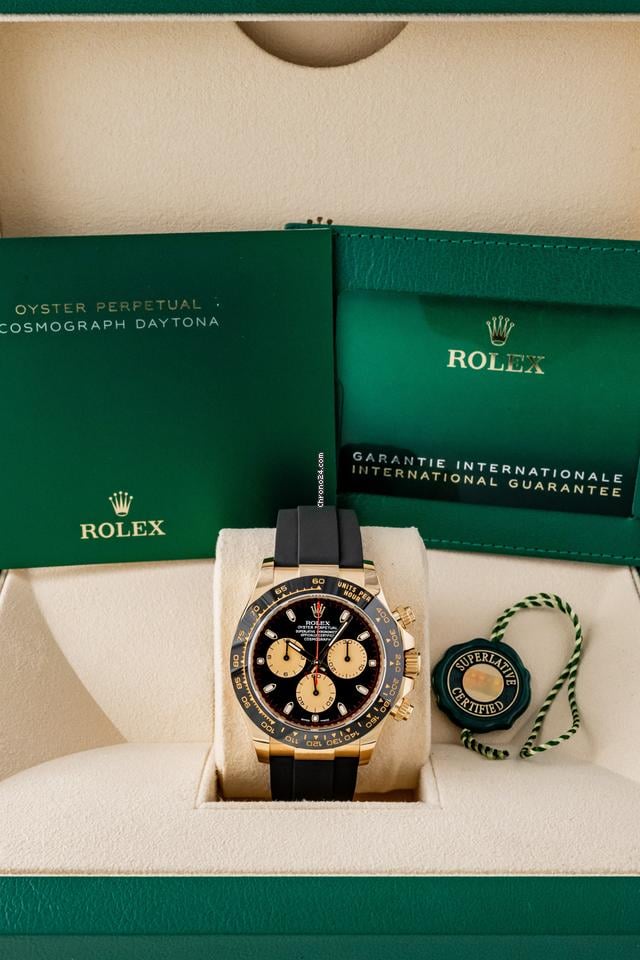 Rolex | Daytona | 116518LN | Yellow gold | 40 mm | Rubber | Black | Automatic