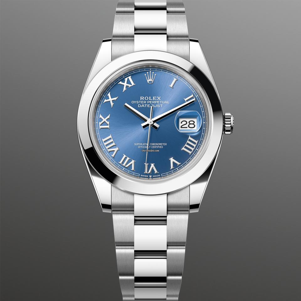 Rolex | Datejust | 126300 | Steel | 41 x 49 mm | Steel | Blue | Automatic