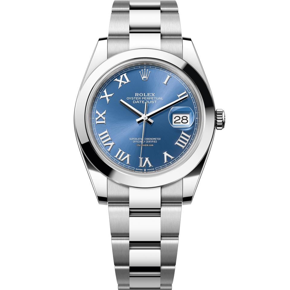 Rolex | Datejust | 126300 | Steel | 41 x 49 mm | Steel | Blue | Automatic