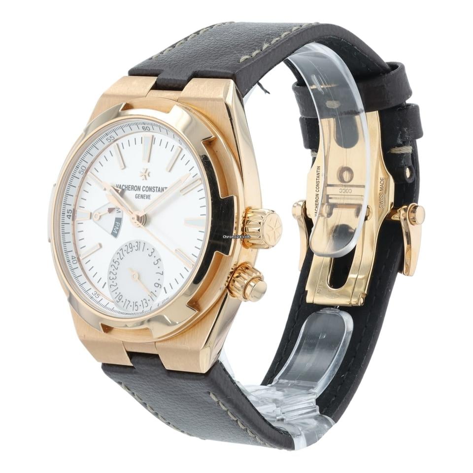 Vacheron Constantin Relógio masculino Vacheron Constantin no exterior mostrador prata ouro rosa 18k 41 mm 7900 V