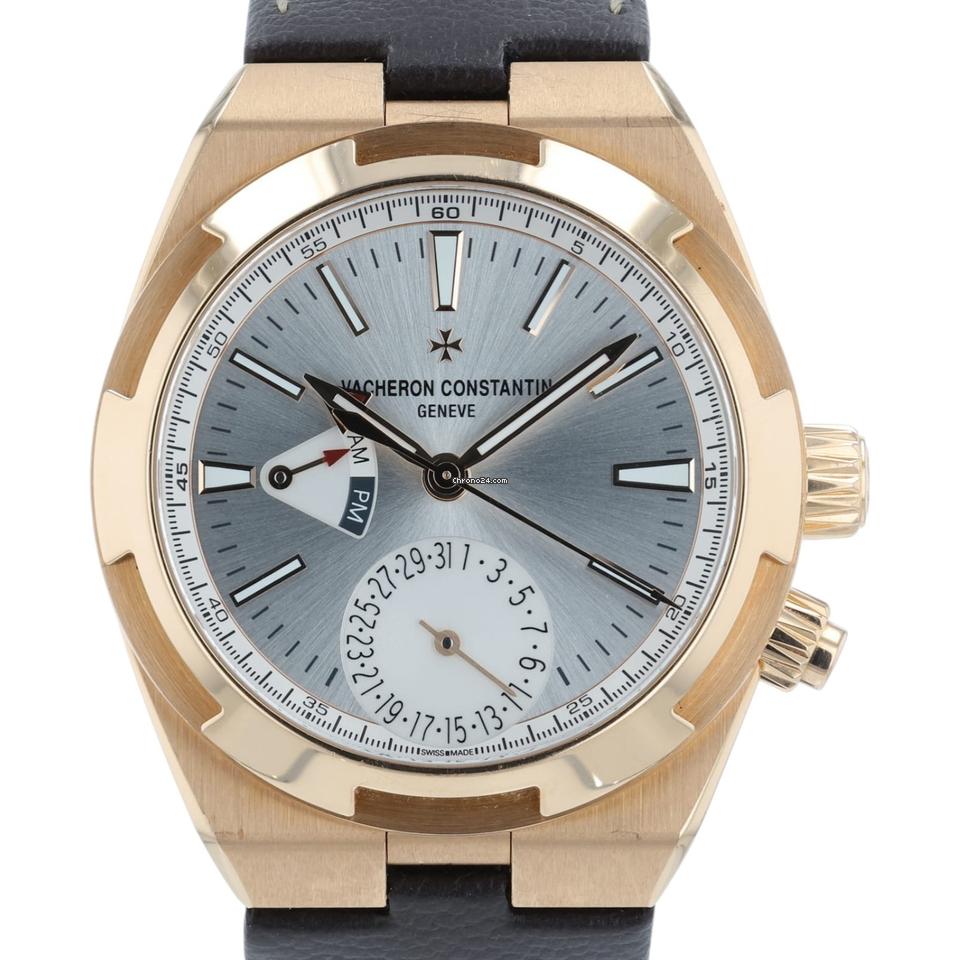 Vacheron Constantin Relógio masculino Vacheron Constantin no exterior mostrador prata ouro rosa 18k 41 mm 7900 V