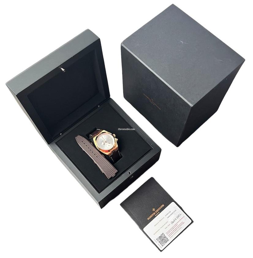 Vacheron Constantin Relógio masculino Vacheron Constantin no exterior mostrador prata ouro rosa 18k 41 mm 7900 V