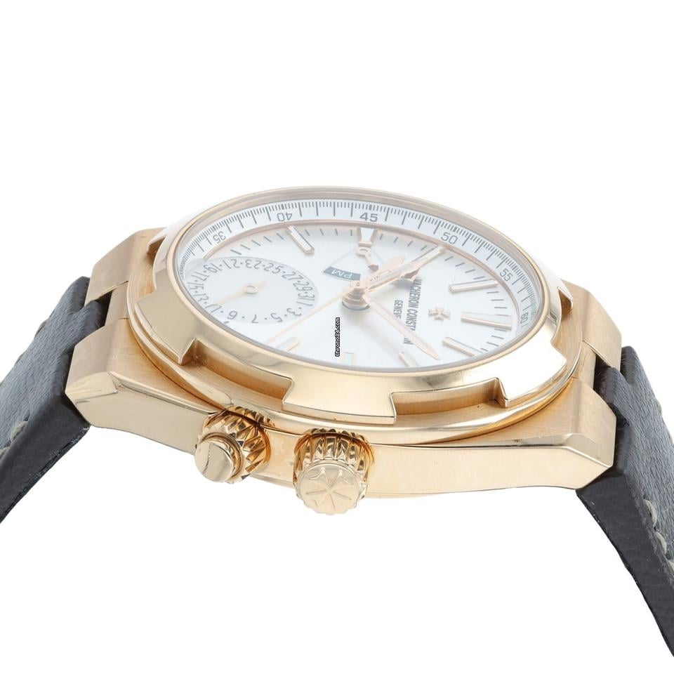 Vacheron Constantin Relógio masculino Vacheron Constantin no exterior mostrador prata ouro rosa 18k 41 mm 7900 V