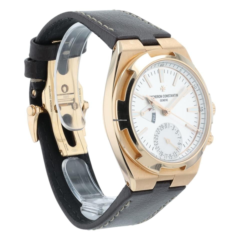 Vacheron Constantin Relógio masculino Vacheron Constantin no exterior mostrador prata ouro rosa 18k 41 mm 7900 V