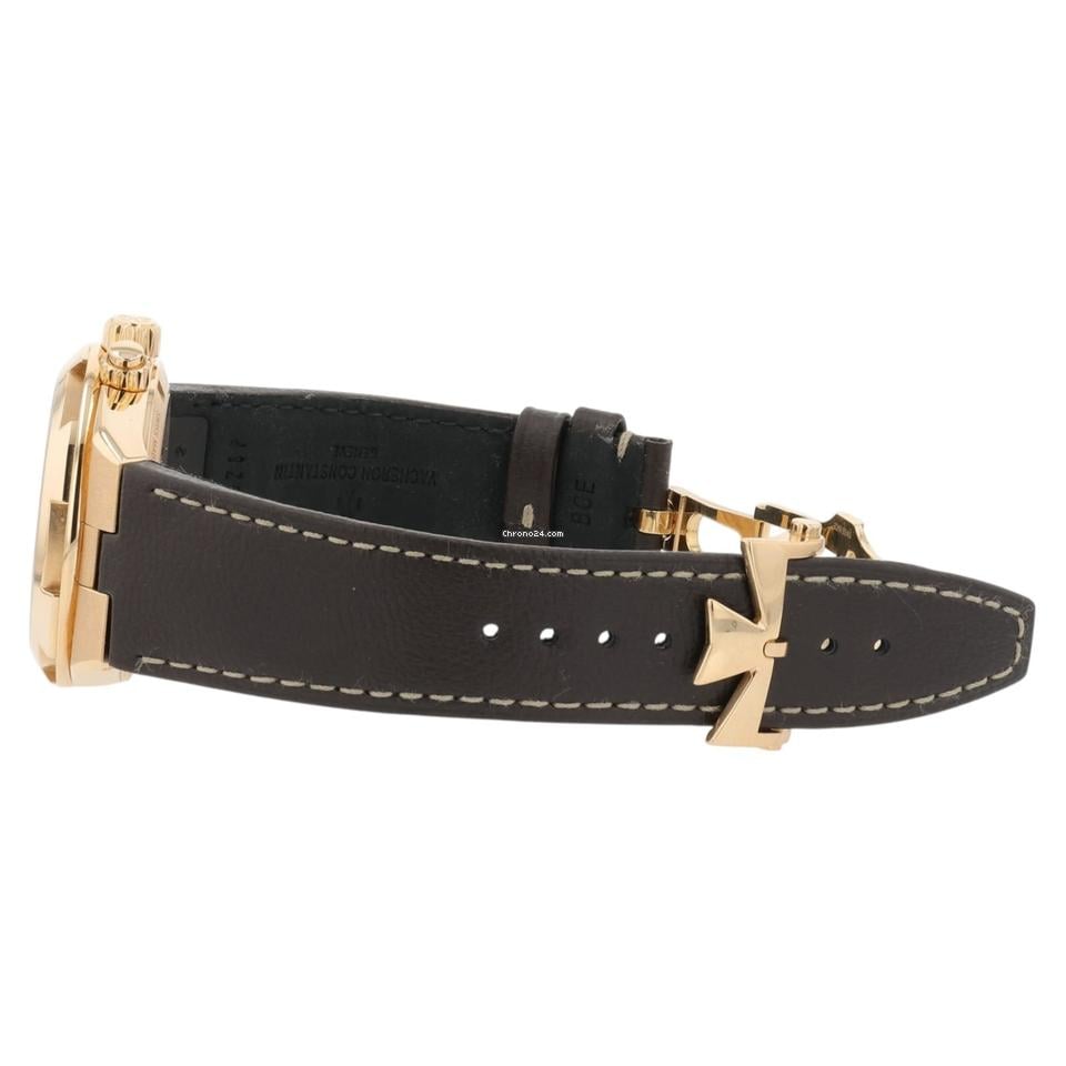Vacheron Constantin Relógio masculino Vacheron Constantin no exterior mostrador prata ouro rosa 18k 41 mm 7900 V