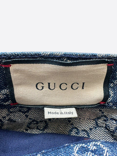 Blue GG Monogram Tapered Jeans